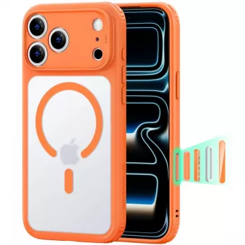 ESR Classic Hybrid MagSafe-cover til iPhone 17 Pro / 18 Pro, mat orange