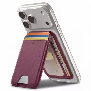 ESR Classic RFID Magnetisk tegnebog med stativ MagSafe dyb bordeaux