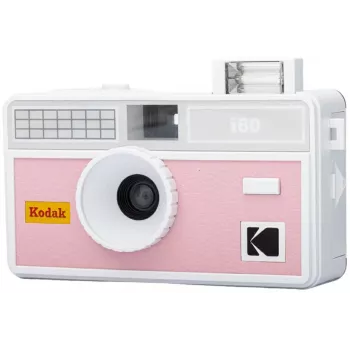 Kodak i60 genanvendeligt 35mm filmkamera med indbygget blitz, pink-grå