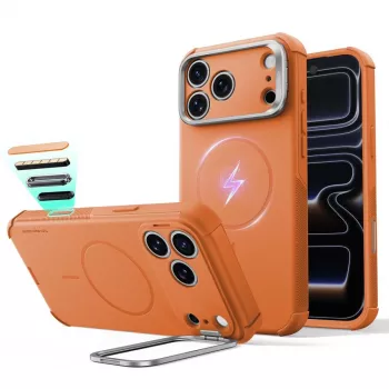 ESR Cyber Tough Kickstand MagSafe cover til iPhone 17 Pro / 18 Pro - orange