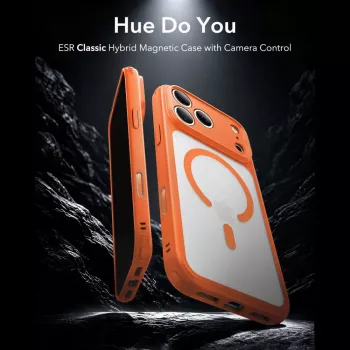 ESR Classic Hybrid MagSafe cover til iPhone 17 Pro Max / 18 Pro Max - mat orange