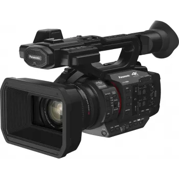 Panasonic HC-X2E 4K Ultra HD profi-camcorder med 20x Leica Dicomar objektiv, 5-akset Hybrid O.I.S.+, dobbelte XLR-indgange, 3G-SDI, Wi-Fi, dobbelte SD-kortslots