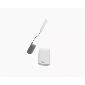 Joseph Joseph Flex Lite toiletbørste med holder hvid