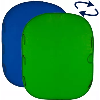 Manfrotto chromakey-baggrund 1.8 x 2.1 m, blå/grøn (LL LC5987)