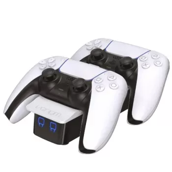 Venom Twin Docking Station - ladestation - 3 udgangsstik (2 x dock connector, USB)