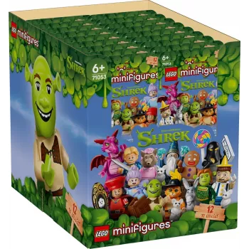 LEGO Bricks minifigurer 71053 Shrek-serie (BOX) - 36 blindposer, samlefigurer, displayboks