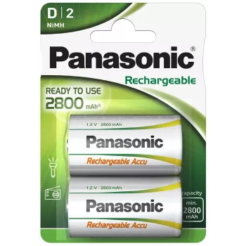 Panasonic genopladeligt NiMH-batteri 2800mAh P20P/2B (HHR-1SRE/2B)
