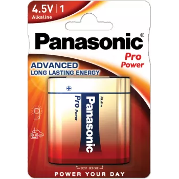 Panasonic Power Pack Gold 3LR12 4,5V alkalisk fladbatteri - 1 pakke (blister)