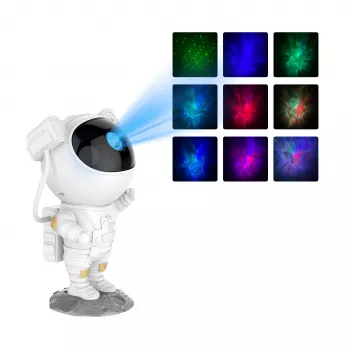 DENVER FL-34 Nebula-projektor med 8 farvetilstande og grønne laserstjerner