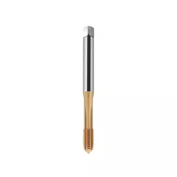 M2 DIN 371C 6HX Thread Forming Tap HSSE-PM TiN Coated Straight Flute Through Hole