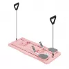 REBEL RBA-3069-PK 9-i-1 pilatesstangsæt med elastikbånd, dørholder, fodstropper og bæretaske – pink