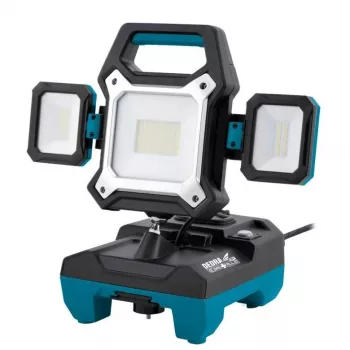 Dedra DED6907H hybrid-LED-værkstedlampe 25W/45W 2500lm/4000lm 18V/230V IP54
