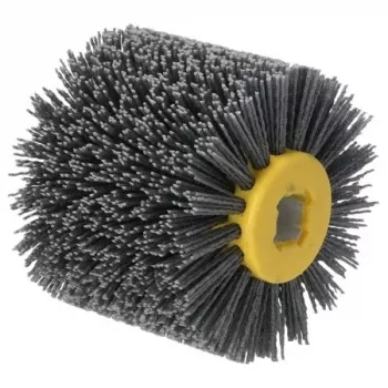 DEDRA DED79334G nylon-slibebørste til satinerings- og polermaskiner, 120 x 100 mm, korn 400