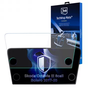 3MK PROTECTION Skoda Octavia III Bolero (2017-2020) TechWrap Mat Skærmbeskyttelse til midterkonsollen