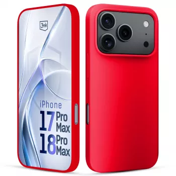 3mk Hardy Mellow-hylster til Apple iPhone 17 Pro Max / 18 Pro Max rød