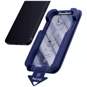 3MK Hardglass Max Privacy panserglas-skærmbeskyttelse med EasyApp-ramme til Samsung Galaxy S24/S25