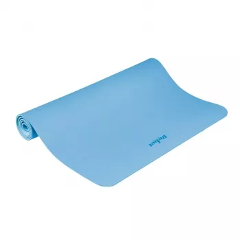 REBEL ACTIVE blå TPE Træningsmåtte 200x115x1 cm til yoga, pilates, fitness, gymnastik