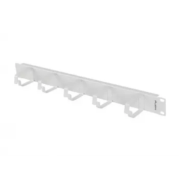 LANBERG 19 inch 1U Kabelorganisator med 5 metalholdere type B, grå