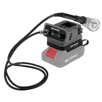 GRAPHITE Energy+ 18V batteri-lodestation 60W, 200-480°C, LCD, uden batteri