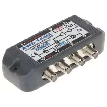 Antenneforstærker AWS-144M 20dB forstærkning 47-862MHz F-type