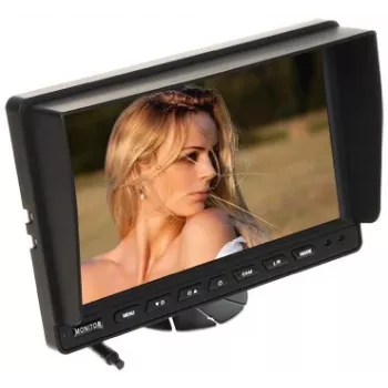 10,1 inch bilmonitor ATE-TFT10-T1 med dual-RCA-indgange og bakkamera-prioritet
