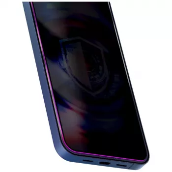3MK HardGlass MaxPrivacy skærmbeskyttelse med applikator til Apple iPhone 15 Pro Max, sort