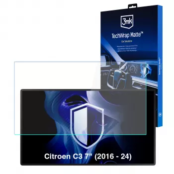 3MK PROTECTION Citroen C3 (2016-2024) TechWrap mat displayskærmbeskyttelse til midterskærmen