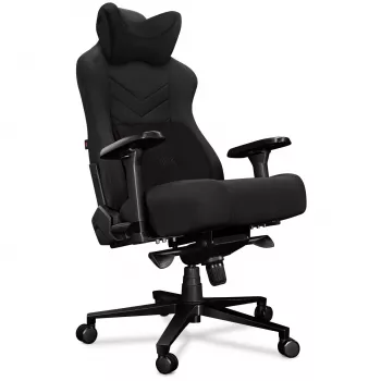 YUMISU 2053 gamingstol, stofbetræk, sort (Y-2053-BB-M)