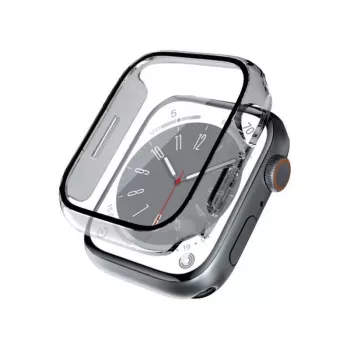 CRONG Hybrid Watch Case med hærdet glas til Apple Watch 44mm - Transparent