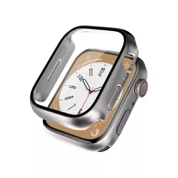 Crong Hybrid Watch Case med hærdet glas til Apple Watch 40mm - Starlight