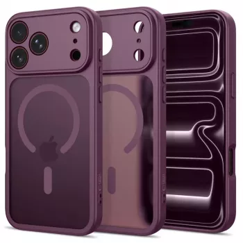 Tech-Protect Basicmag MagSafe-cover til iPhone 17 Pro / 18 Pro Mat Mørk Kirsebærrød