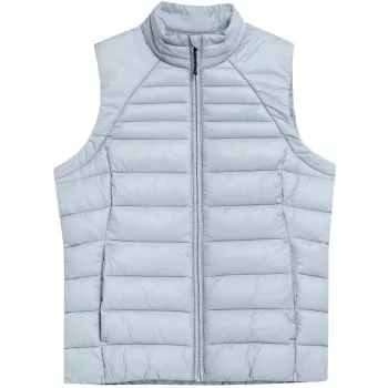 4F dame quiltet vest lyseblå F091 - kunstfjer, regular fit, størrelse M