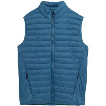 4F herre denimvest M062 32S regular fit fritidsknapstolpe