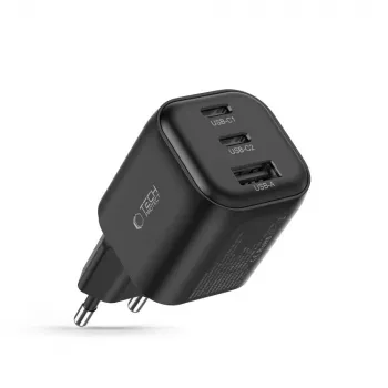 TECH-PROTECT NCA100W-GaN 3-port GaN-strømforsyning 100W PD 3.2 / QC3.0 sort