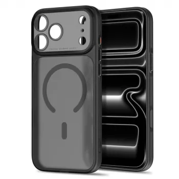Tech-Protect MagPrime MagSafe Clear Case til iPhone 17 Pro Max / 18 Pro Max - mat sort