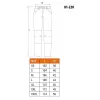 NEO Tools 81-228-XXL Beskyttelsesbukser, grå/sort, XXL, 65% Polyester 35% Bomuld, 267 g/m², 10 Lommer, Forstærkede Knæ, Reflekterende Elementer, EN ISO 13688:2013