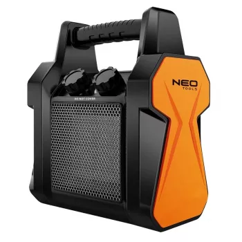 NEO TOOLS PTC-keramisk varmeblæser 2 kW med digital termostat, oscillation, timer og fjernbetjening