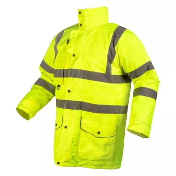 NEO TOOLS 5-i-1 varsel-arbejdsjakke med isolering, fluorescerende gul, størrelse XXXL