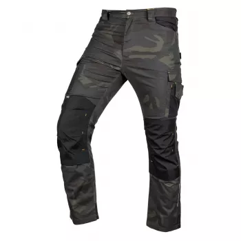 NEO TOOLS Mix&Match arbejdsbukser med Cordura-forstærkninger, grøn camo, størrelse M