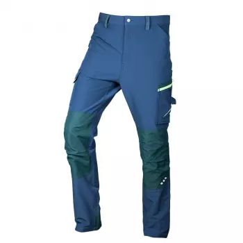 NEO TOOLS Mix&Match 4-vejs-stretch-arbejdsbukser navy-grøn XS