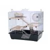 INZ INTER-ZOO Pinky 3 zink sort gnaverburs 500x330x455 mm