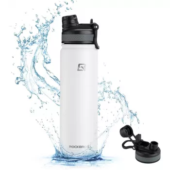 ROCKBROS termisk cykelflaske 650 ml hvid
