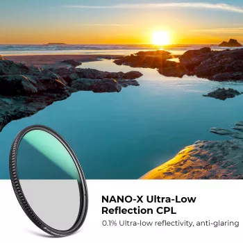 KF Concept Nano-X Ultra-Low Reflection Circular Polarizer Filter 67mm