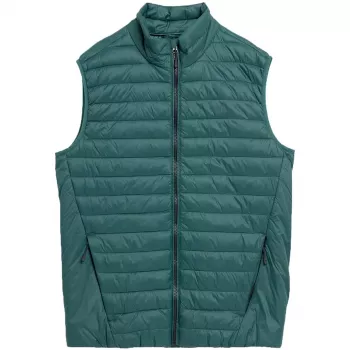 Herre quiltet vest 4F M062 grøn størrelse L