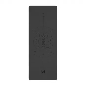 Wozinsky WNSP-NKB yogamåtte af naturgummi - 183 x 61 x 0,5 cm - sort
