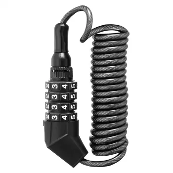 Rockbros T530 Bike Lock with Helmet Lock - Black