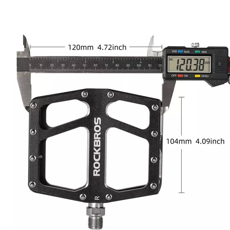 ROCKBROS K399-BK Brede platformpedaler - sort