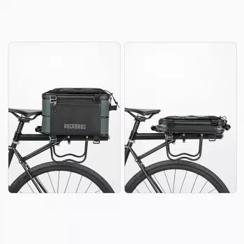 Rockbros A30 ROAD TO SKY Folding Rear Rack Bag 15-30L Grey