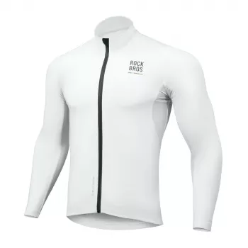 ROCKBROS TLWT001 ROAD TO SKY vindtæt isoleret cykelhoodie L - hvid