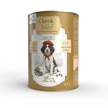 Syta Micha Wet Puppy Food Rabbit with Beetroot & Raspberries - 400 g Can
